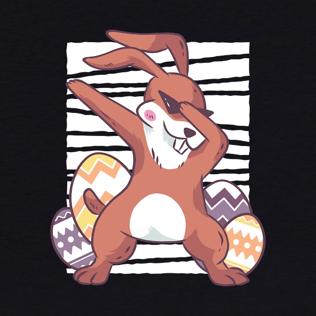 Vintage Style Dabbing Bunny Design by CoolArts